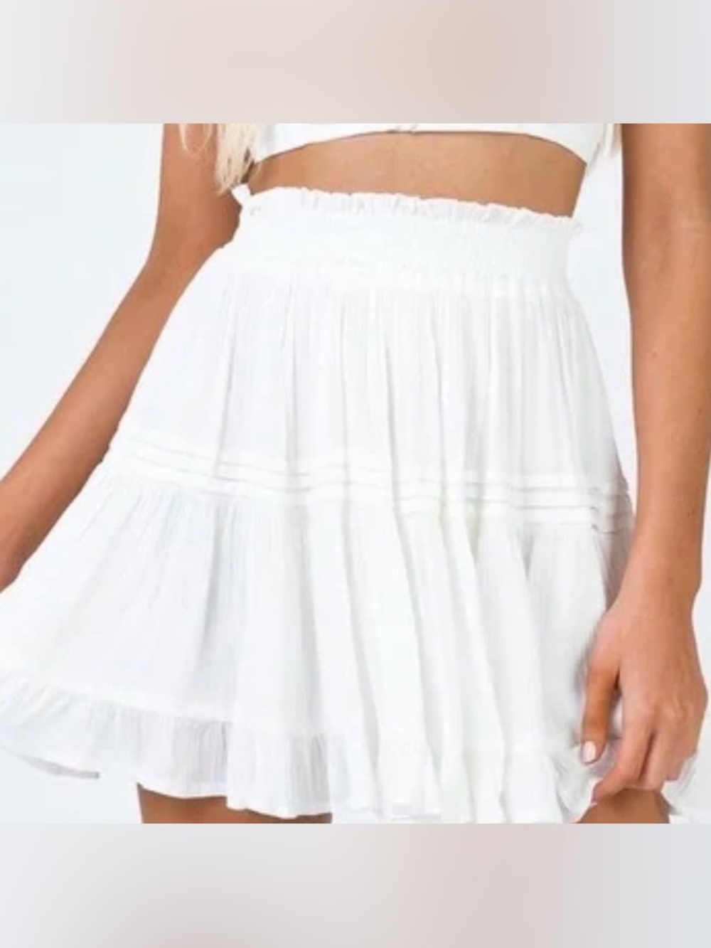 Princess Polly White Mini Skirt